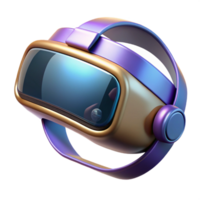 hypnotic mid-century Hyper-specific, professional render of a futuristic, sleek virtual reality headset with Transparent Background original png