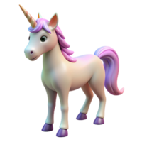 magnificent surreal Unicorn, magical horse with a single horn, with Transparent Background sharp png