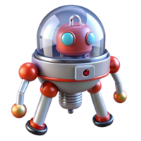 majestic bold impressionist Ultra-detailed, photorealistic isolated cutout of a single, advanced medical nanobot with microscopic detail with Transparent Background 4K png