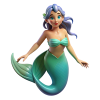 timeless baroque Siren, alluring sea nymph, with Transparent Background high quality png