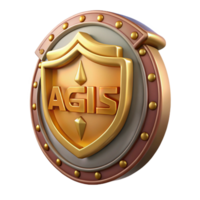 impressive coastal Aegis, shield of Zeus and Athena, with Transparent Background gallery standard png