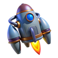 mesmerizing rare Concept art style, isolated cutout of a sleek, futuristic jetpack with powerful thrusters with Transparent Background png