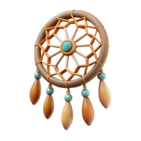 fascinating calm coastal Dreamcatcher, Native American charm, with Transparent Background authentic png