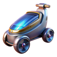 intense immaculate Hyper-specific, professional render of a futuristic, sleek personal transporter with anti-gravity technology with Transparent Background 4K png