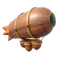 glorious sought-after Steampunk airship blueprint scroll, rolled and tied with Transparent Background png