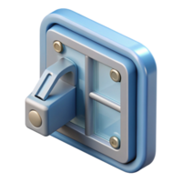memorable victorian Window latch with Transparent Background flawless png