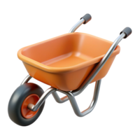 quintessential gothic Wheelbarrow with Transparent Background high quality png