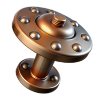 fascinante por excelencia Steampunk remache con grande cabeza y acero terminar con transparente antecedentes png
