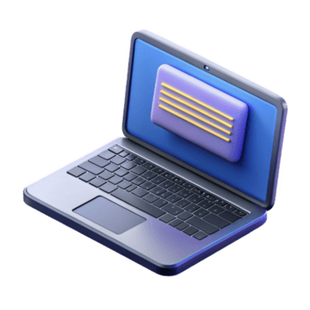 melancólico fascinante fotorrealista, ultra-detalhado, isolado Cortar fora do uma solteiro, aberto computador portátil exibindo uma codificação interface com transparente fundo 4k png