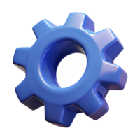 inspired classic A single, floating gear with intricate teeth with Transparent Background premium png