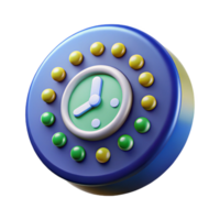 gorgeous remarkable Concept art style, isolated cutout of a digital, floating clock displaying binary code with Transparent Background png