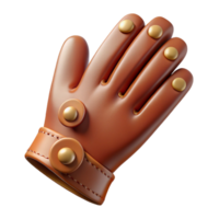 hypnotic rare Photorealistic, professional render of a single Art Nouveau glove, leather, buttoned closure, elegant design, isolated cutout, hyper-specific details with Transparent Background png