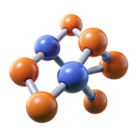 majestic distinctive An abstract representation of a chemical molecule with Transparent Background png