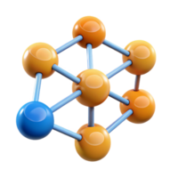 magnificent surreal An abstract representation of a social network with Transparent Background refined png