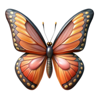 glorious passionate avant-garde A resting butterfly, wings spread, intricate patterns with Transparent Background 8K png