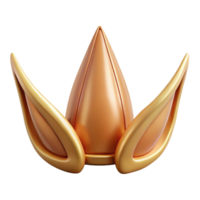 gorgeous rare Concept art style, isolated cutout of a pair of intricately designed, pointed elf ears with Transparent Background png