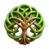 exceptional retro A tree of life symbol, Celtic knotwork, abstract with Transparent Background original png