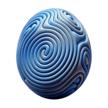 gioioso immacolato un' impronta digitale, unico modello, astratto design con trasparente sfondo sapientemente tiro png