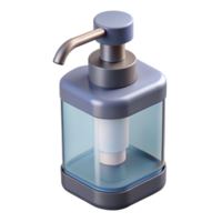 gorgeous intense tropical Photorealistic, hyper-specific isolated cutout of a modern, touchless automatic soap dispenser with Transparent Background masterfully captured png
