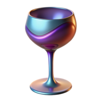 magnificent renaissance A wine glass, elegant, abstract design with Transparent Background crisp png