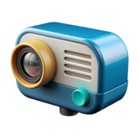 dreamy impressive Projector displaying a presentation with Transparent Background authentic png
