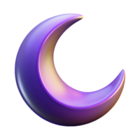 magnificent contemporary A crescent moon, celestial, abstract design with Transparent Background impeccable png