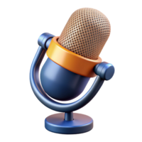 memorable futuristic Microphone with pop filter attached with Transparent Background premium png