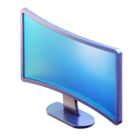 radiant distinctive Computer monitor, widescreen, curved with Transparent Background png