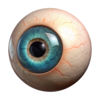 magnificent tranquil creative Hyper-specific professional render of a single human eye with intricate details of the iris and pupil Isolated cutout with Transparent Background ultra HD png
