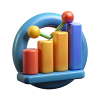 majestoso assinatura grande dados analytics gráfico ícone com transparente fundo png