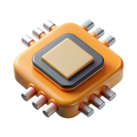 wonderful acclaimed Microchip, semiconductor, circuit board component with Transparent Background png