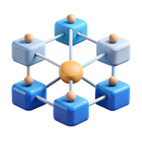 spectacular standout Big data, network connections visualization with Transparent Background png