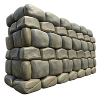 harmonious immaculate Stone wall rough texture, with Transparent Background precision png