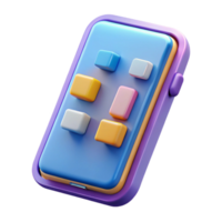 splendid signature Concept art style, hyper-specific isolated cutout of a modular smartphone, customizable mobile technology with Transparent Background png