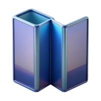 joyful alluring Photorealistic, isolated cutout of a single flexible display screen, foldable phone technology with Transparent Background premium png