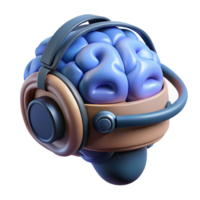 intense exquisite Ultra-detailed, professional render of an isolated cutout of a brain-computer interface headset, neural technology with Transparent Background elite png
