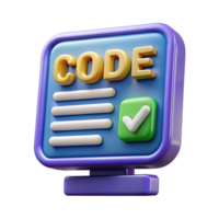 imaculado romântico vintage Programas desenvolvimento, código em tela com transparente fundo magistralmente capturado png