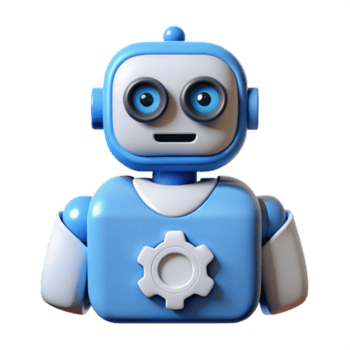 tranquilo espléndido robótica automatización icono con transparente antecedentes crujiente png