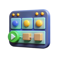 spectacular energetic vintage editing software, timeline interface with Transparent Background artisan png