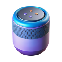 unparalleled art deco Smart speaker with voice assistant with Transparent Background expertly shot png