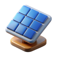 remarkable nordic Hyper-specific, concept art style isolated cutout of a solar panel tile, renewable energy technology with Transparent Background premium png