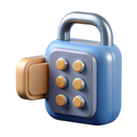 tranquil elegant Smart lock with keypad entry with Transparent Background authentic png