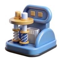 memorable tropical Ultra-detailed, professional render of an isolated cutout of a DNA sequencing machine, genetic engineering technology with Transparent Background masterfully captured png