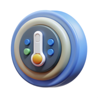 intense beautiful Smart thermostat with temperature display with Transparent Background studio quality png