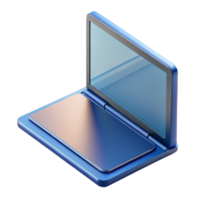 passionate exquisite Ultra-detailed, professional render of an isolated cutout of a foldable tablet computer, mobile computing technology with Transparent Background expertly shot png