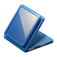 inspired gothic Ultra-detailed, professional render of an isolated cutout of a foldable tablet computer, mobile computing technology with Transparent Background original png
