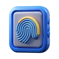 wonderful unforgettable Biometric fingerprint scanner with Transparent Background png