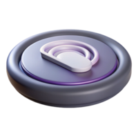 magnificent calm tropical Photorealistic, isolated cutout of a single wireless charging pad, inductive charging technology with Transparent Background refined png