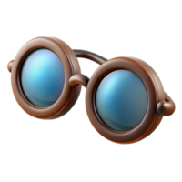 exquisite sought-after Hyper-specific, photorealistic isolated cutout of a vintage pair of spectacles with round lenses with Transparent Background png