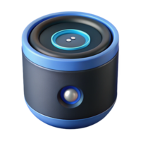 harmonious dramatic Smart speaker with voice assistant activated with Transparent Background expertly shot png